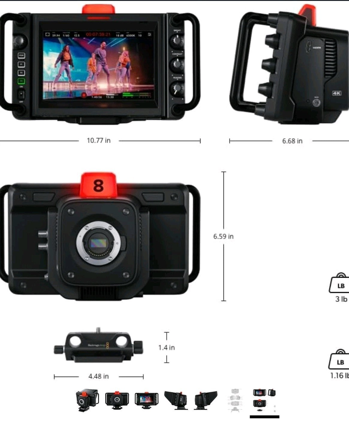 blackmagic studio camera 4k pro