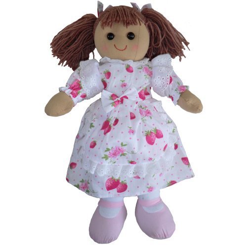 Rag Doll - Strawberry Dress - Handmade - Large 40cms - Powell Craft