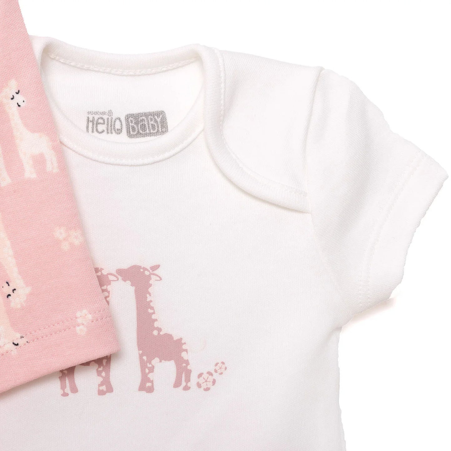 HelloBaby Baby Girl  Body-Jumpsuit-Hat - Salmon