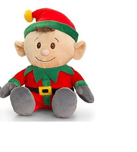Keel Toys Christmas Elf Soft Plush Toy (Red 15cm) by Keel Toys