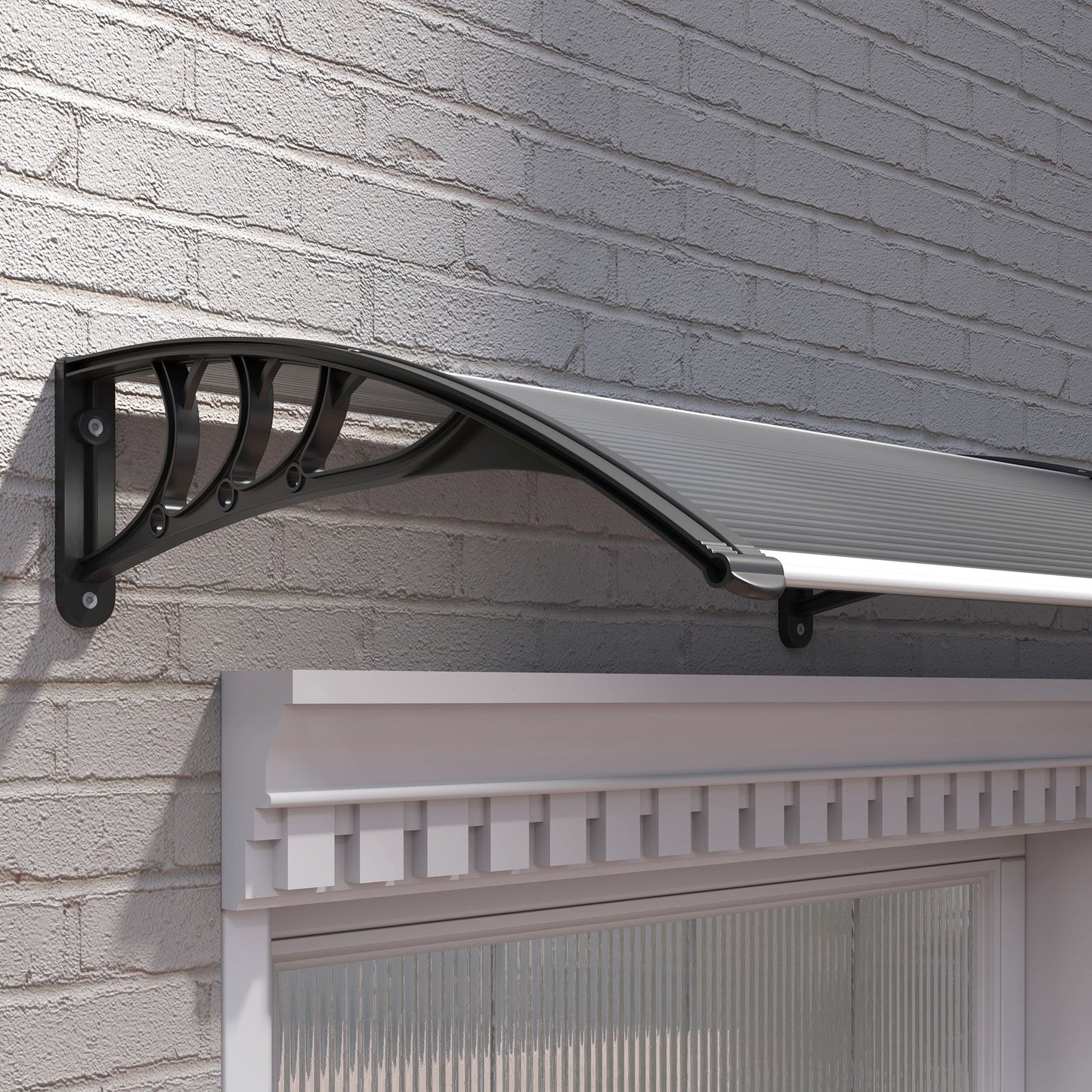 Outsunny Door Canopy Awning Outdoor Window Rain Shelter for Door 196 x 75cm