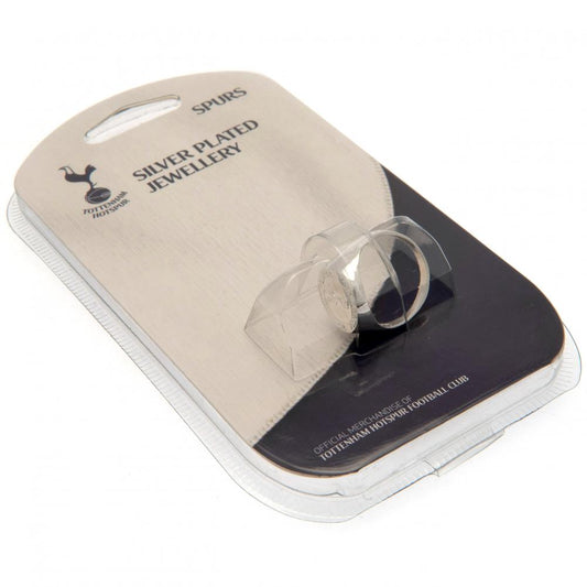 Tottenham Hotspur FC Large Silver Plated Crest Ring