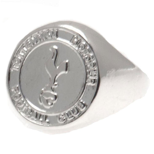 Tottenham Hotspur FC Large Silver Plated Crest Ring