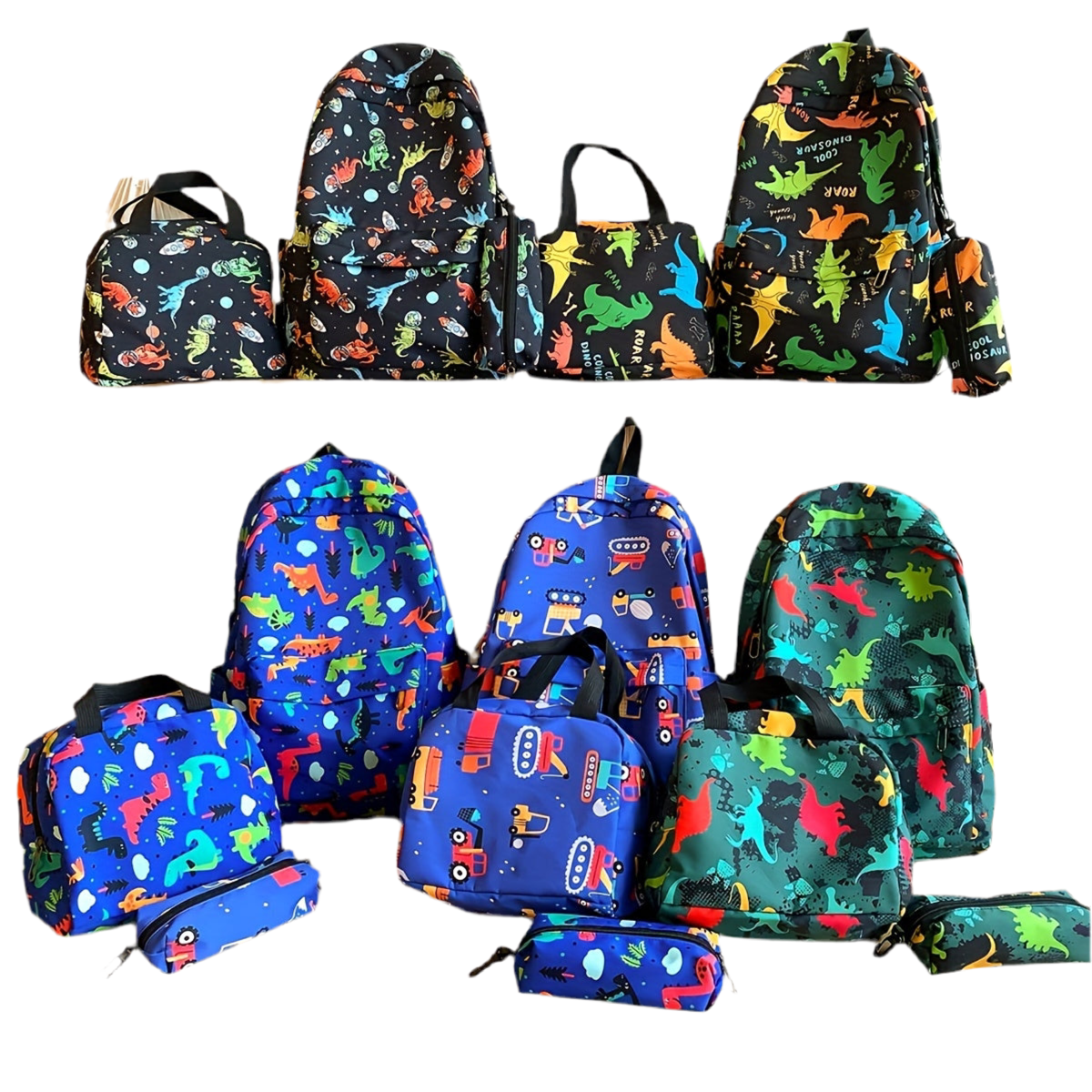 3pcs Casual Shoulder Backpack Set, New Fashionable Simple Large Capacity Lightweight Casual Backpack