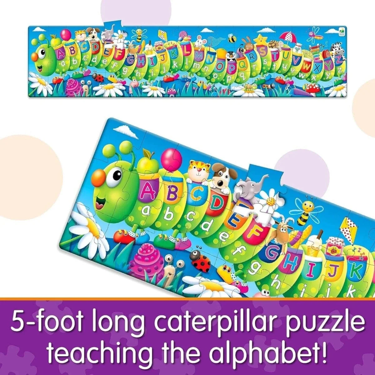Long & Tall Puzzle ABC Caterpillar Letters