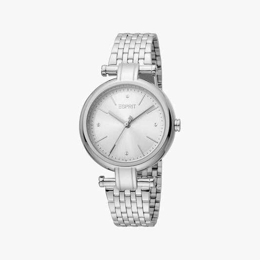 Esprit Women's Silver Stainless Steel Watch, Silver Dial | Es1l078m0015