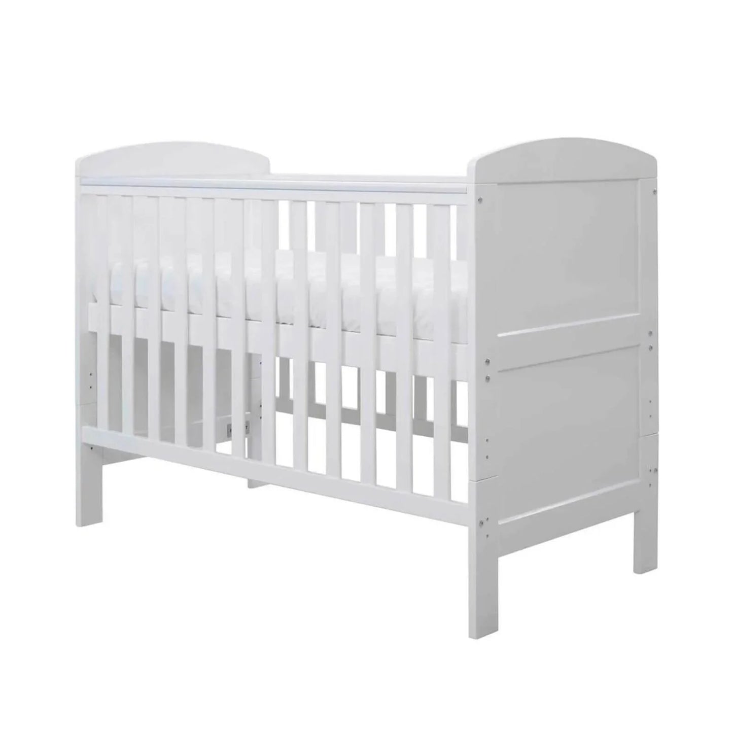 Ickle Bubba Coleby Mini Cot Bed White - Premium Pocket Sprung Mattress
