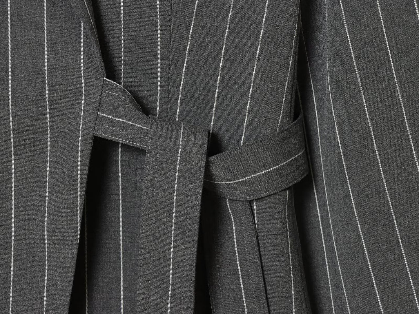 Belted Wrap Suit Set - Premium Two-Piece
