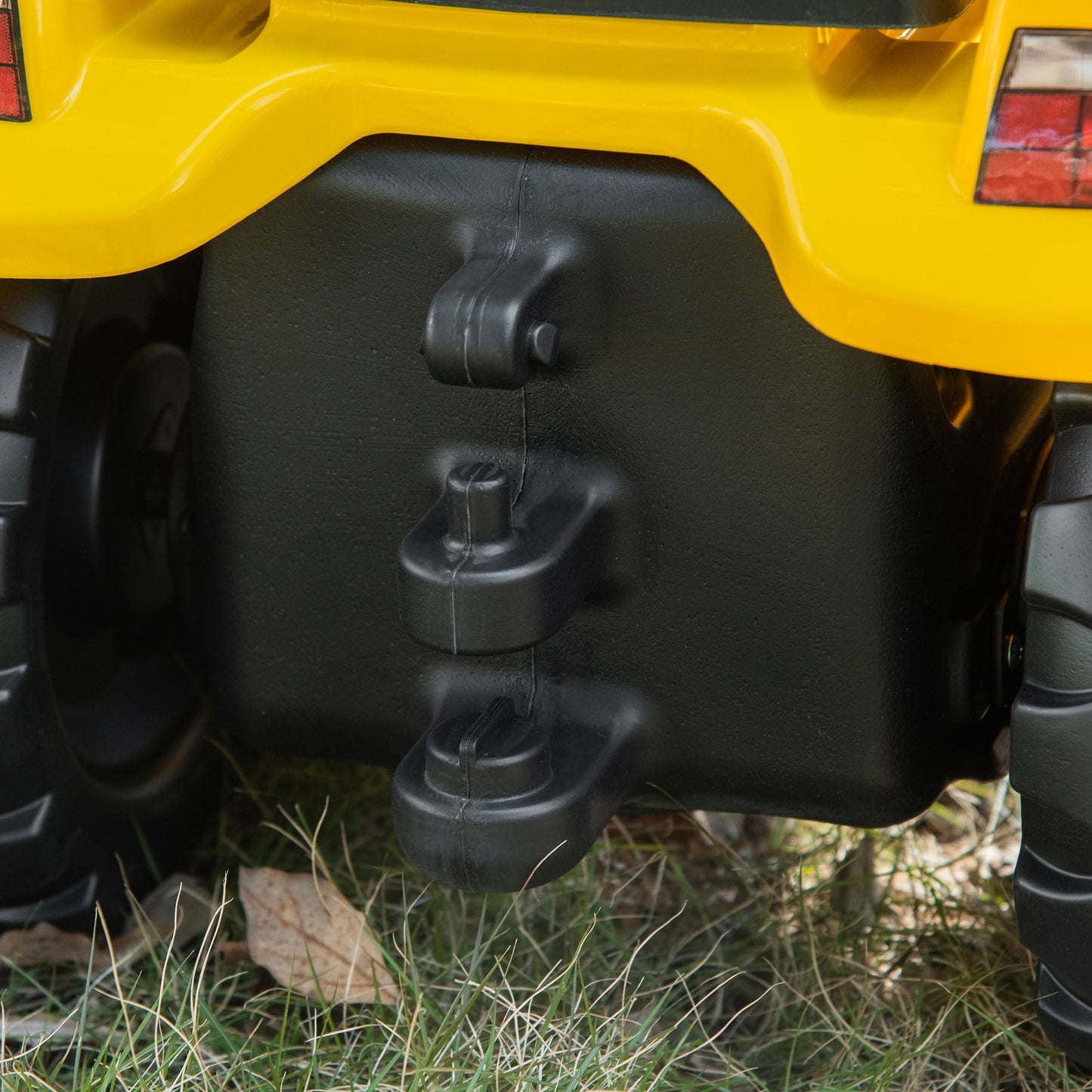 HOMCOM Ride on Tractor No Power for Kids with Manual Control Bucket