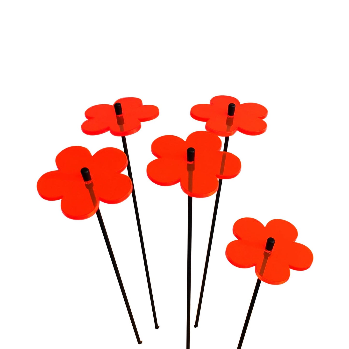 Garden Décor Ornaments Set of 5 'Blossoms' Small