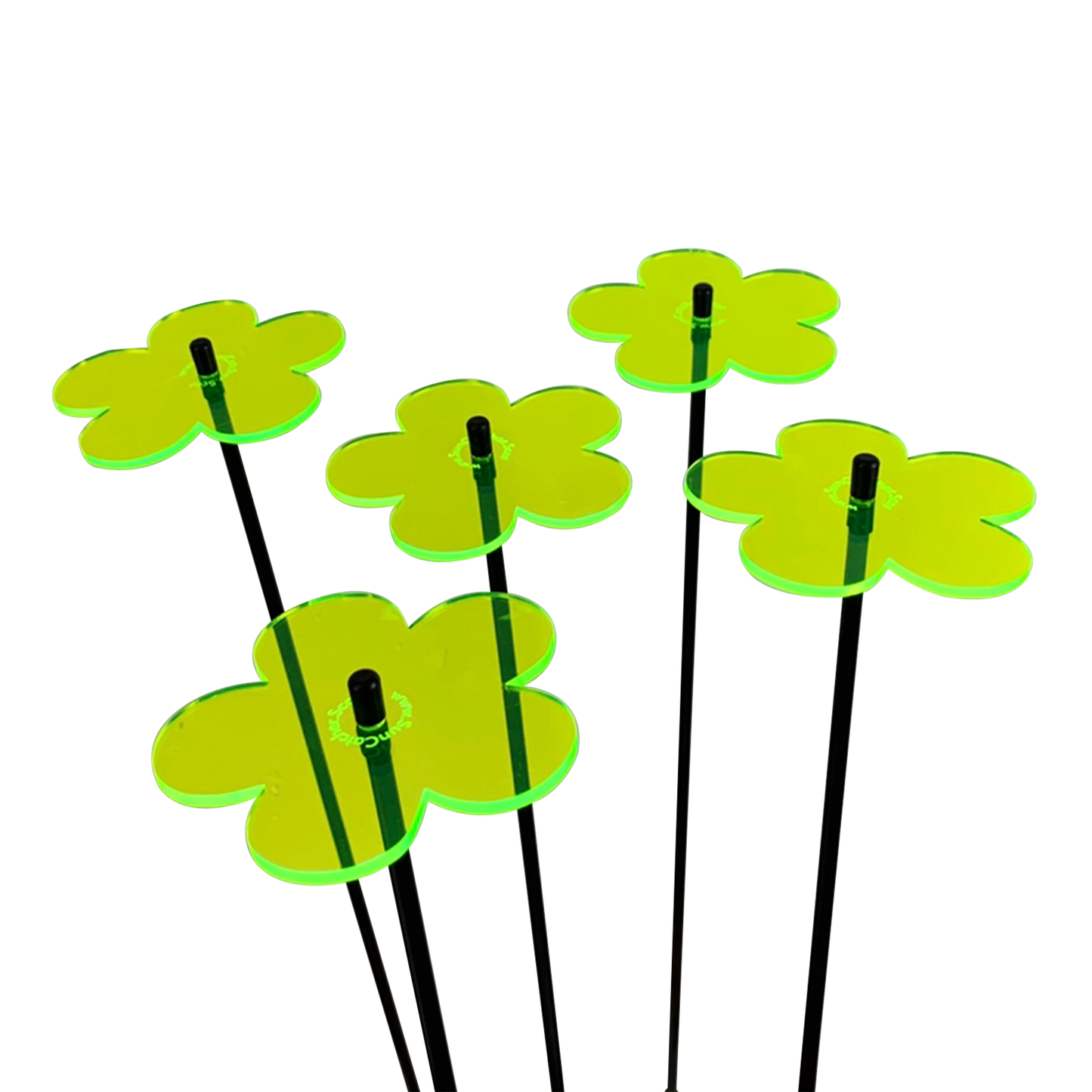 Garden Décor Ornaments Set of 5 'Blossoms' Medium