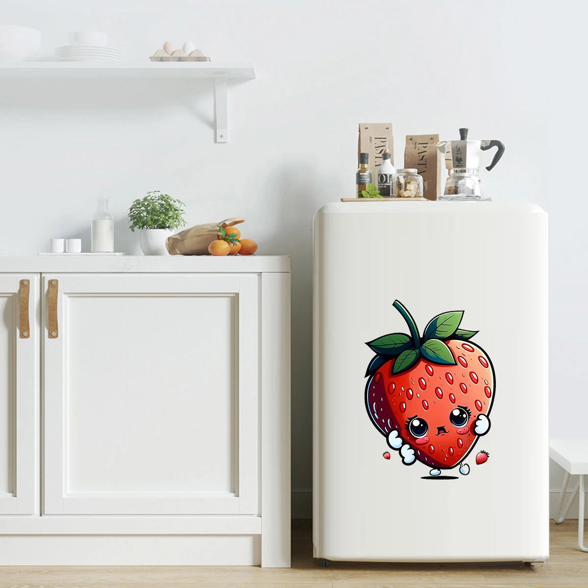 PVC Wall Sticker - Pastoral Plant Design for Home Decor