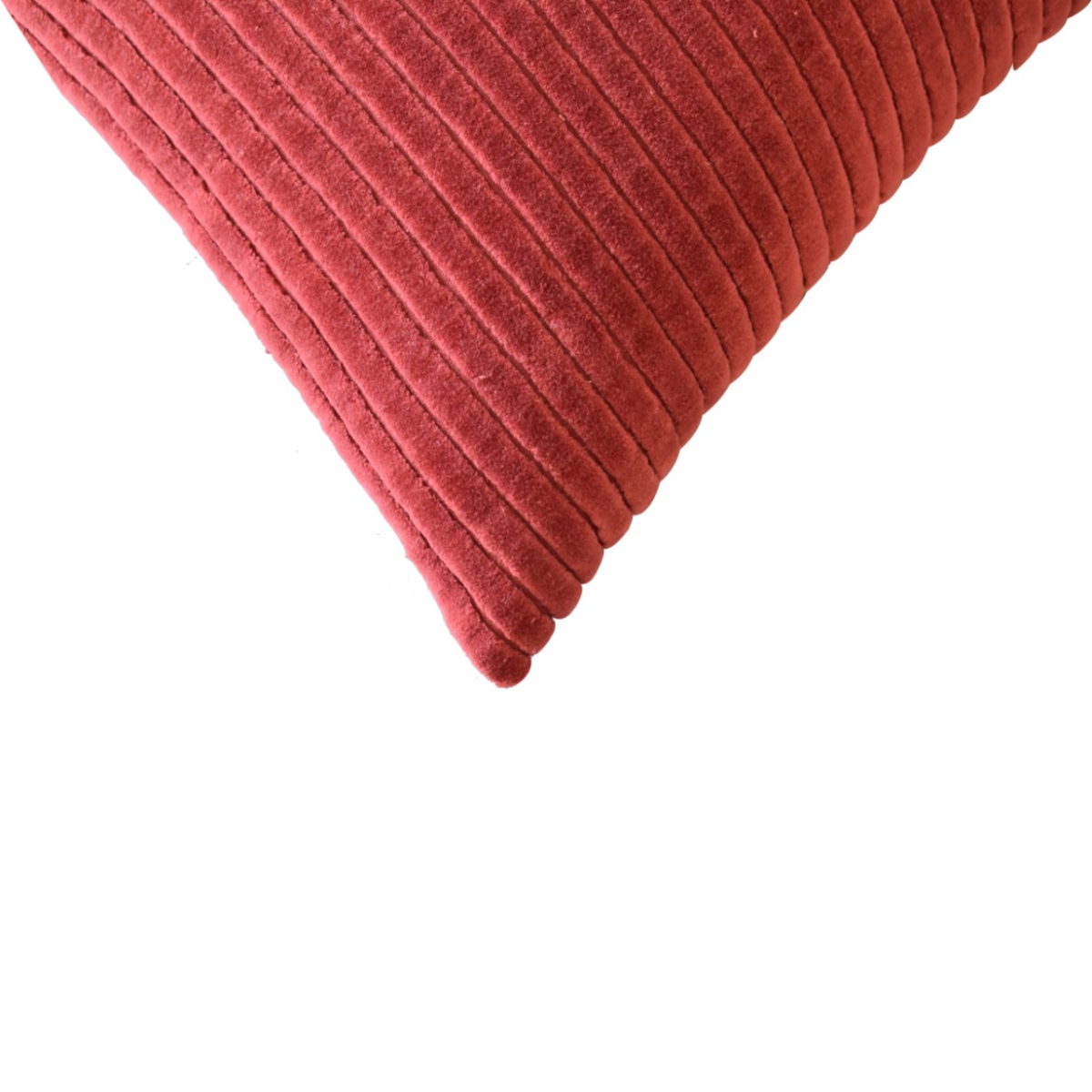 Artisan Furniture Ribbed Red Cushion Set of 2