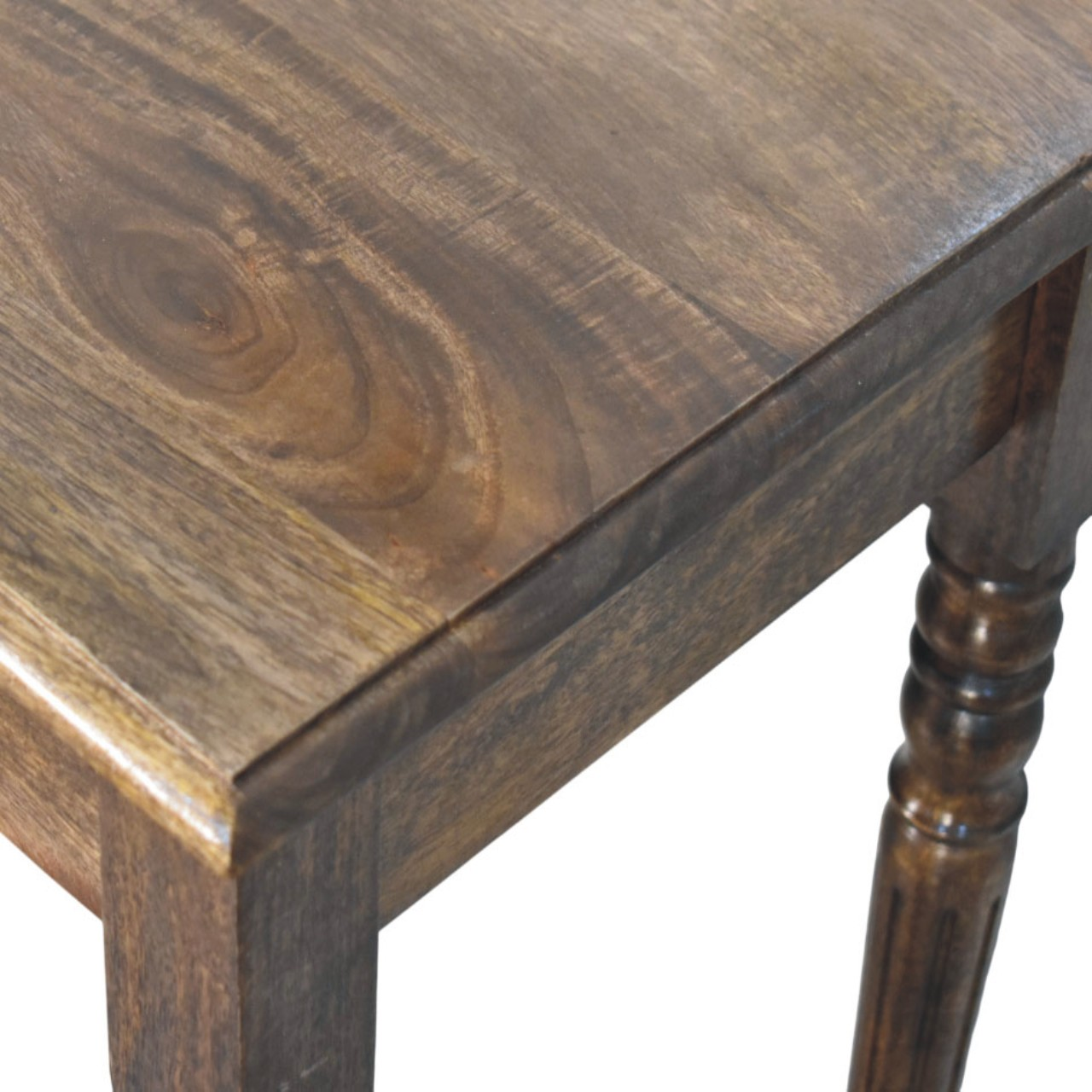 Artisan Furniture Solid Wood Heritage Turned-Leg Desk, 1 Drawer, Brown