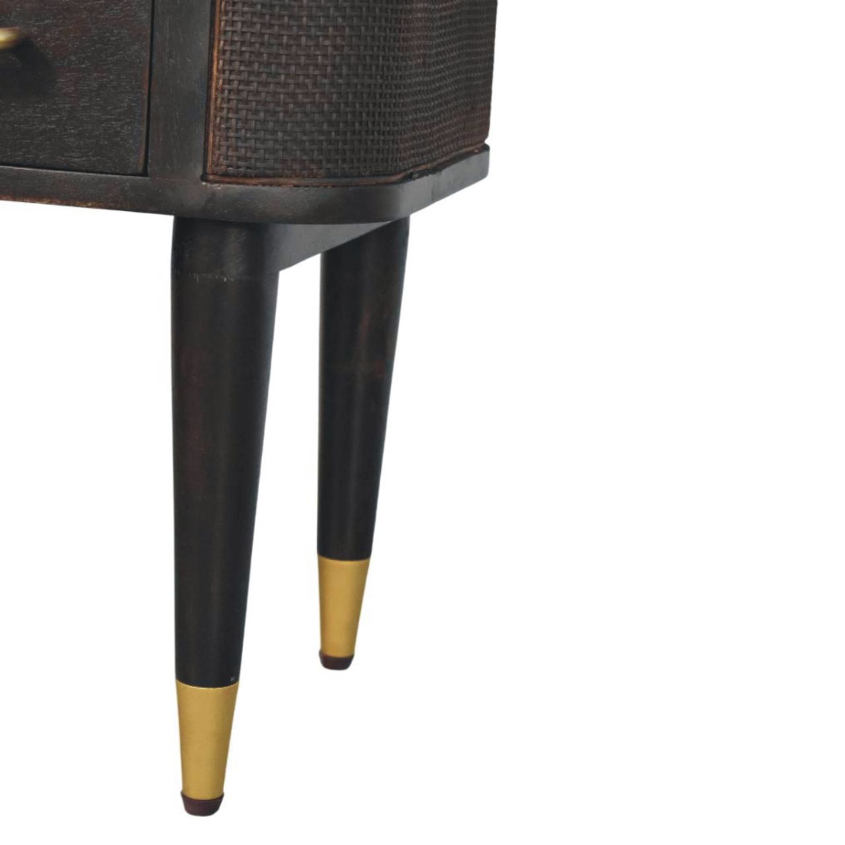 Artisan Furniture Solid Wood Belmont Bedside, 1 Drawer, Dark Brown