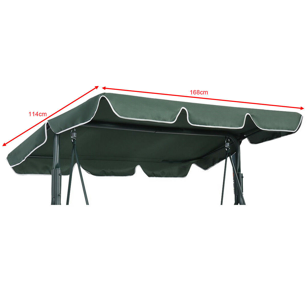 167 x 114cm Replacement Swing Canopy Cover-Beige
