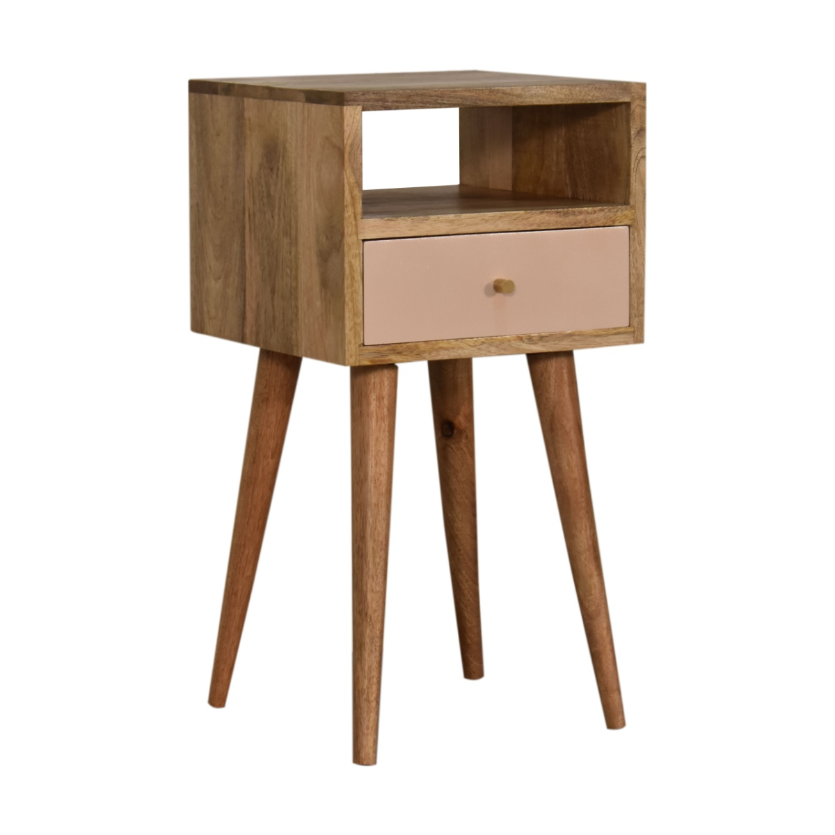 Artisan Furniture Solid Wood Mini Blush Hand Painted Bedside