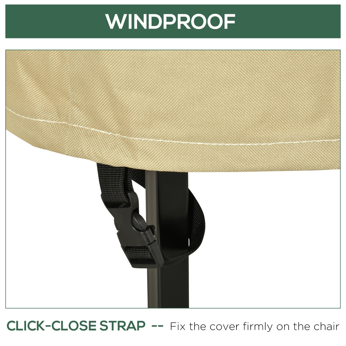 Waterproof Garden Wicker Chairs Cover Patio Seat Protector L70*W90*H115cm