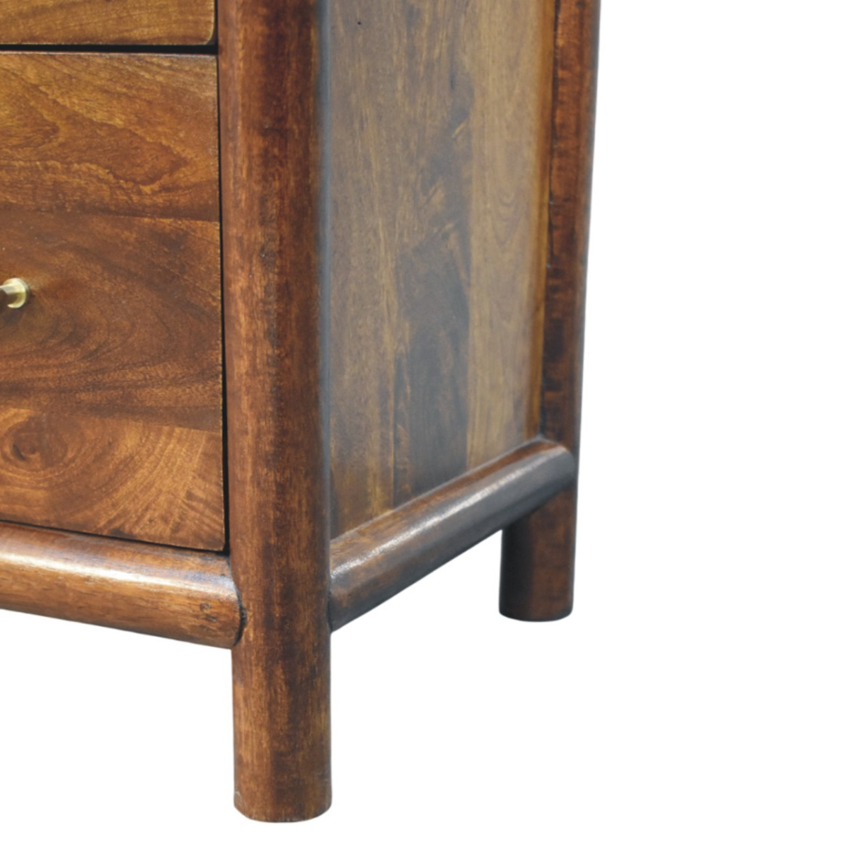 Artisan Furniture Solid Wood Regency 3-Drawer Chest, Dark Brown