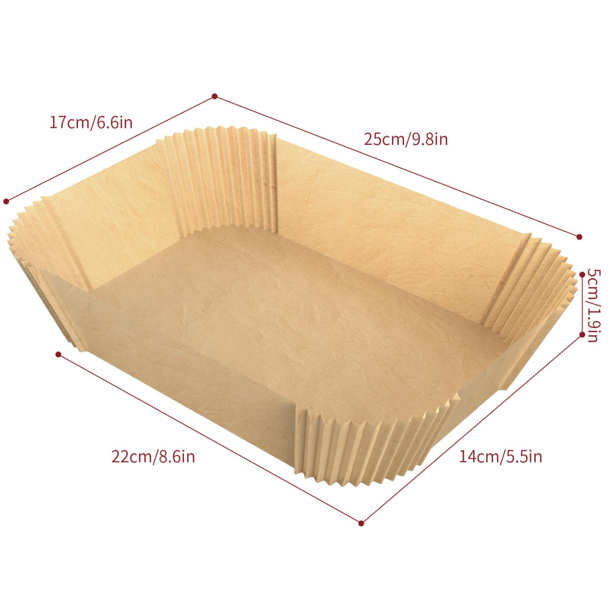 Vinsani 200pcs Air fryer paper liners 1010407