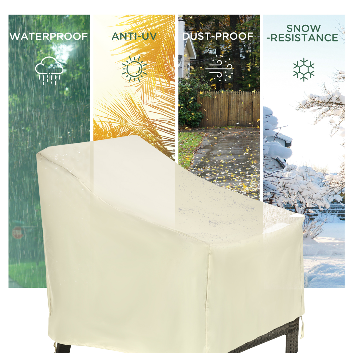 Waterproof Furniture Cover For Single Chair