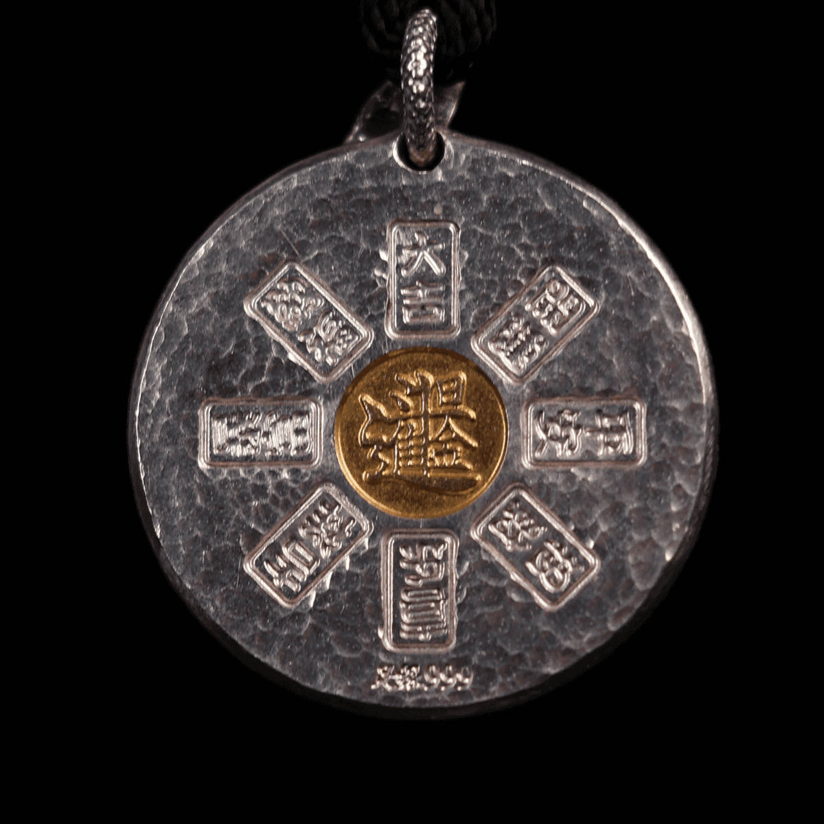 Yellow Jambhala Rhodium-Plated Necklace-35g