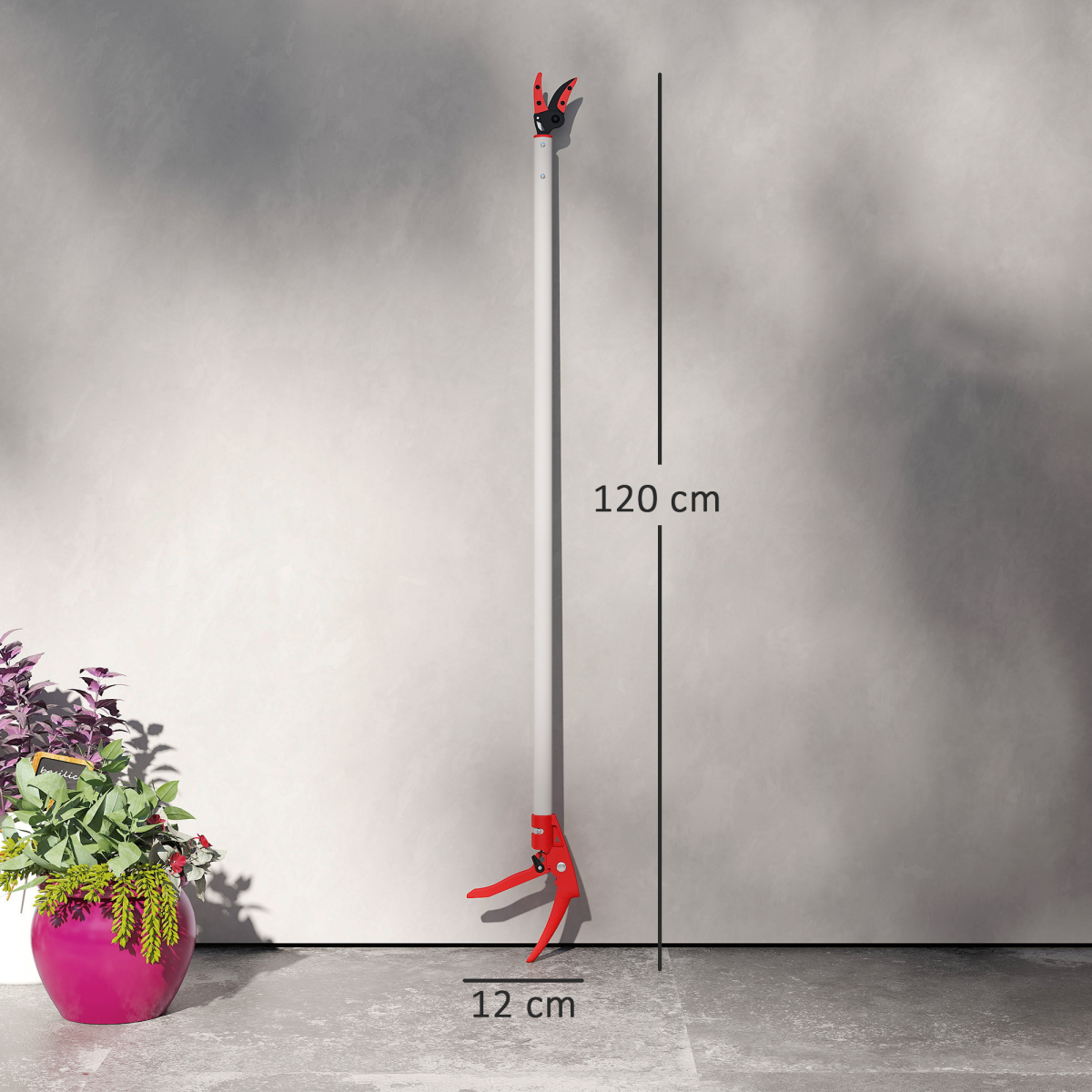 Outsunny 120 cm Tree Pruner Long Reach, Lightweight & Strong