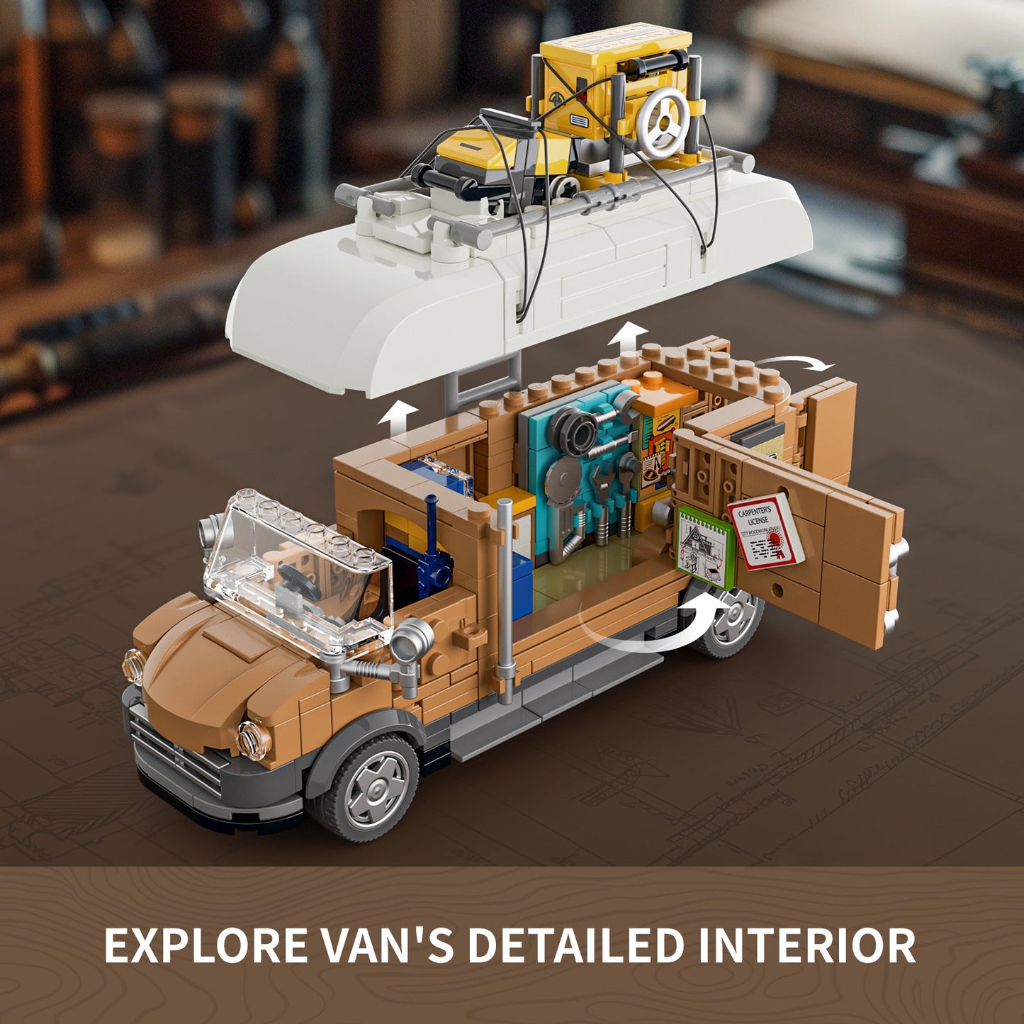 LUMIBRICKS - FUNWHOLE Carpentry Van F9030