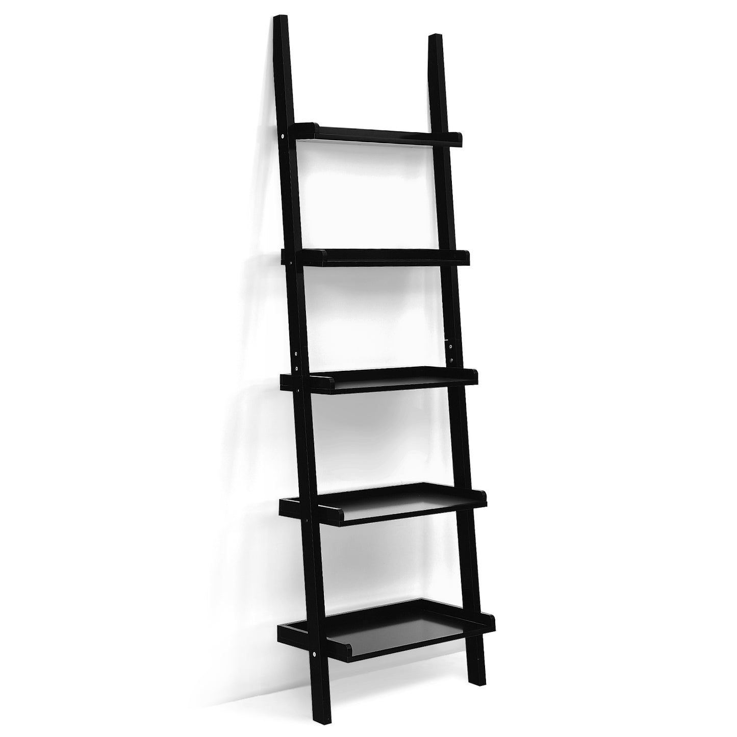 5-Tier Wall Shelf Display Bookcase-White