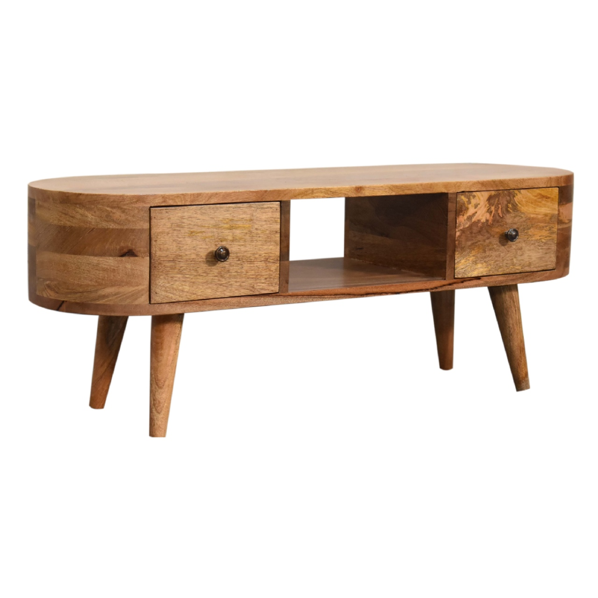 Artisan Furniture Solid Wood Mini Rounded Entertainment Unit