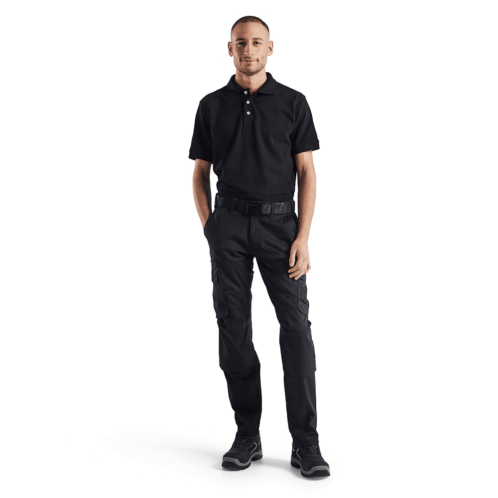 Blaklader 1448 Industry Stretch Kneepad Trousers Black