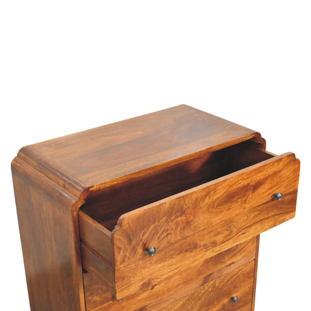 Artisan Furniture Solid Wood Newton Chestnut Chest, 3 Drawers, Dark Brown