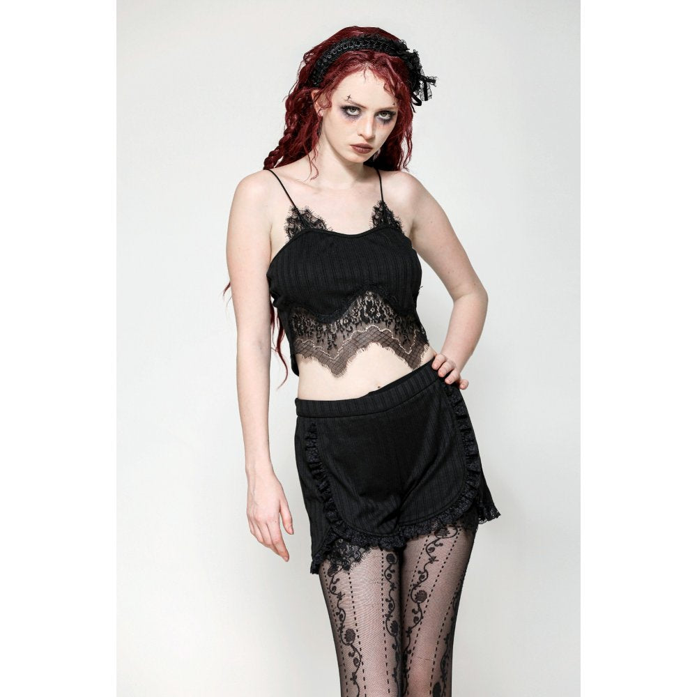 Dark in Love Eliza Gothic Black Sexy Camisole