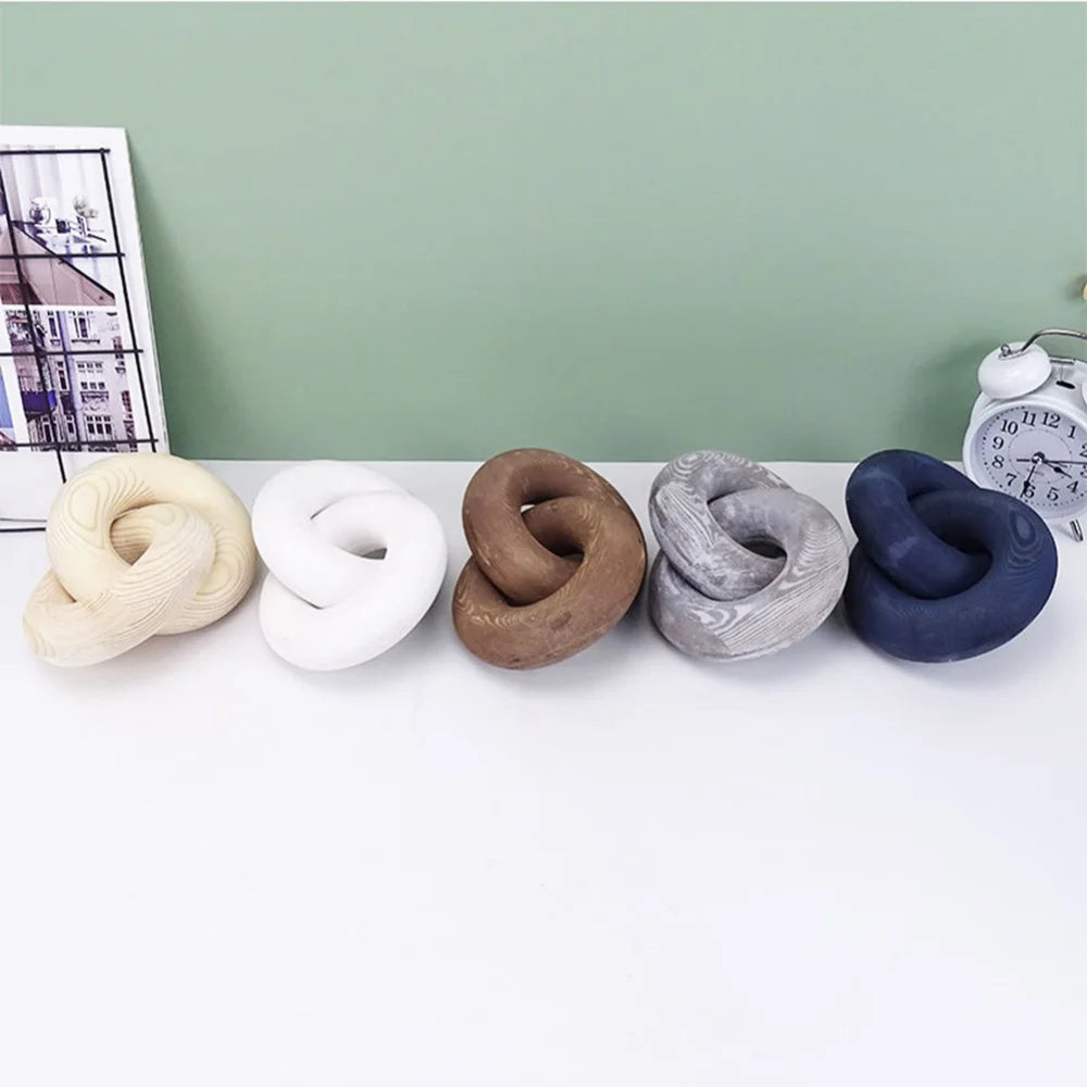 Handmade Wooden Chain Link Decor - Unique Rustic Style for Home