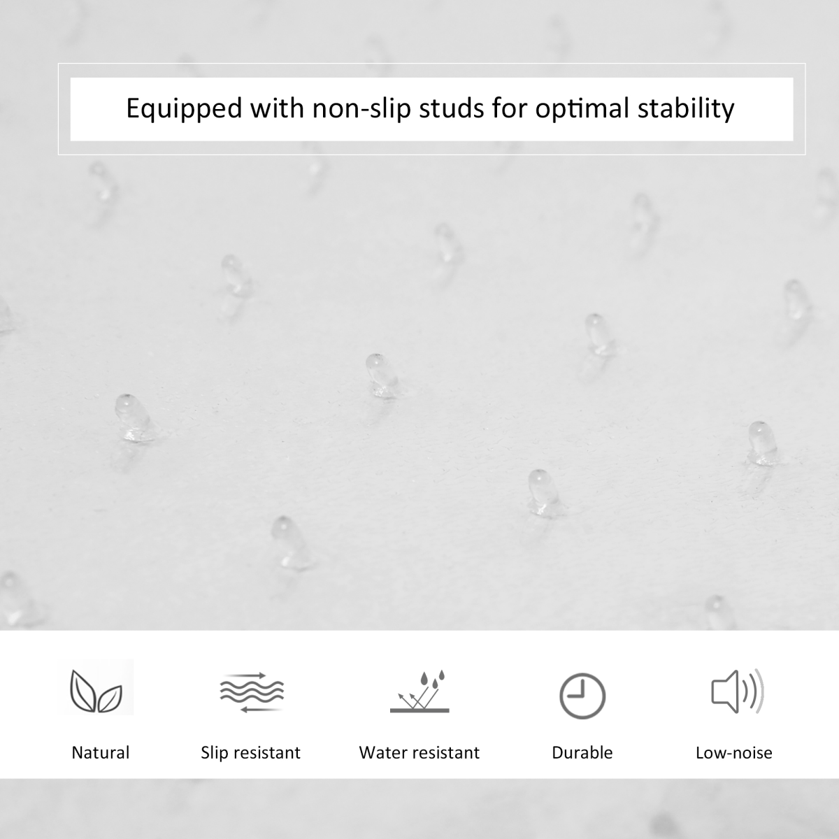 Office Carpet Protector Chair Mat Spike Non Slip Chairmat Frosted HOMCOM
