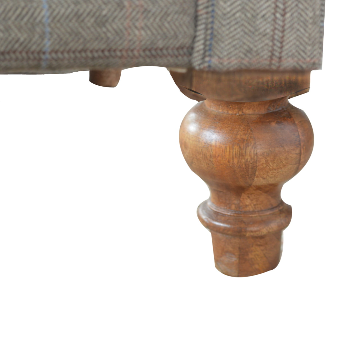 Artisan Furniture Solid Wood Multi Tweed 2 Seat Chesterfield