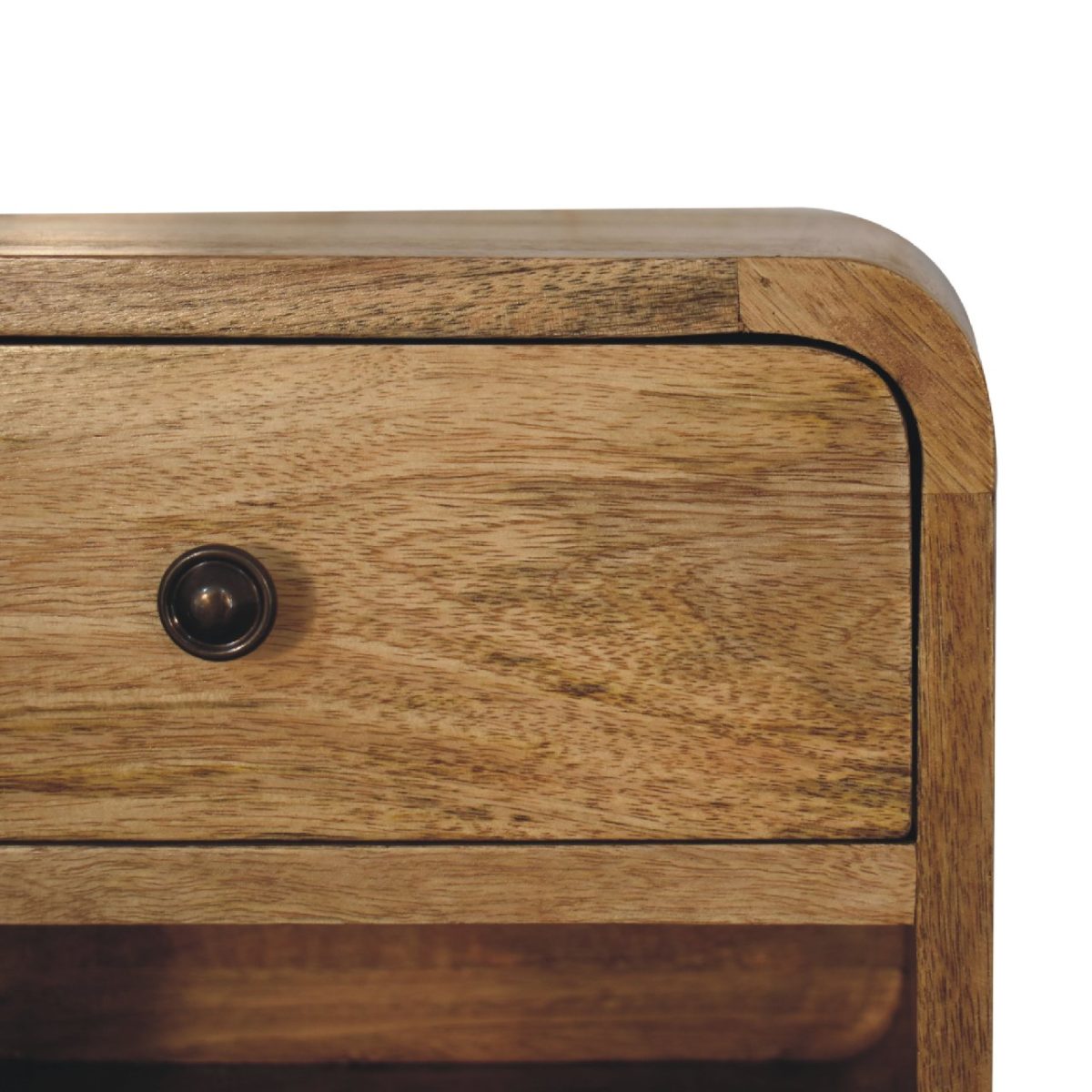 Artisan Furniture Solid Wood Mini Oak-ish Floating Open Bedside