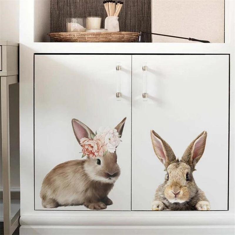 MINISO Cute Animal Wall Stickers - Waterproof Decor for Home & Office