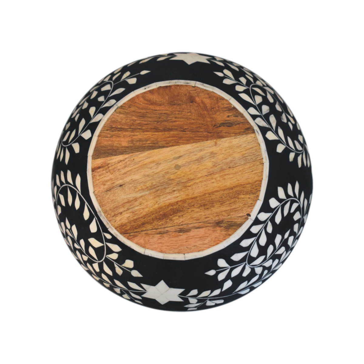 Artisan Furniture Serveware - Floral Resin Inlay Bowl Set