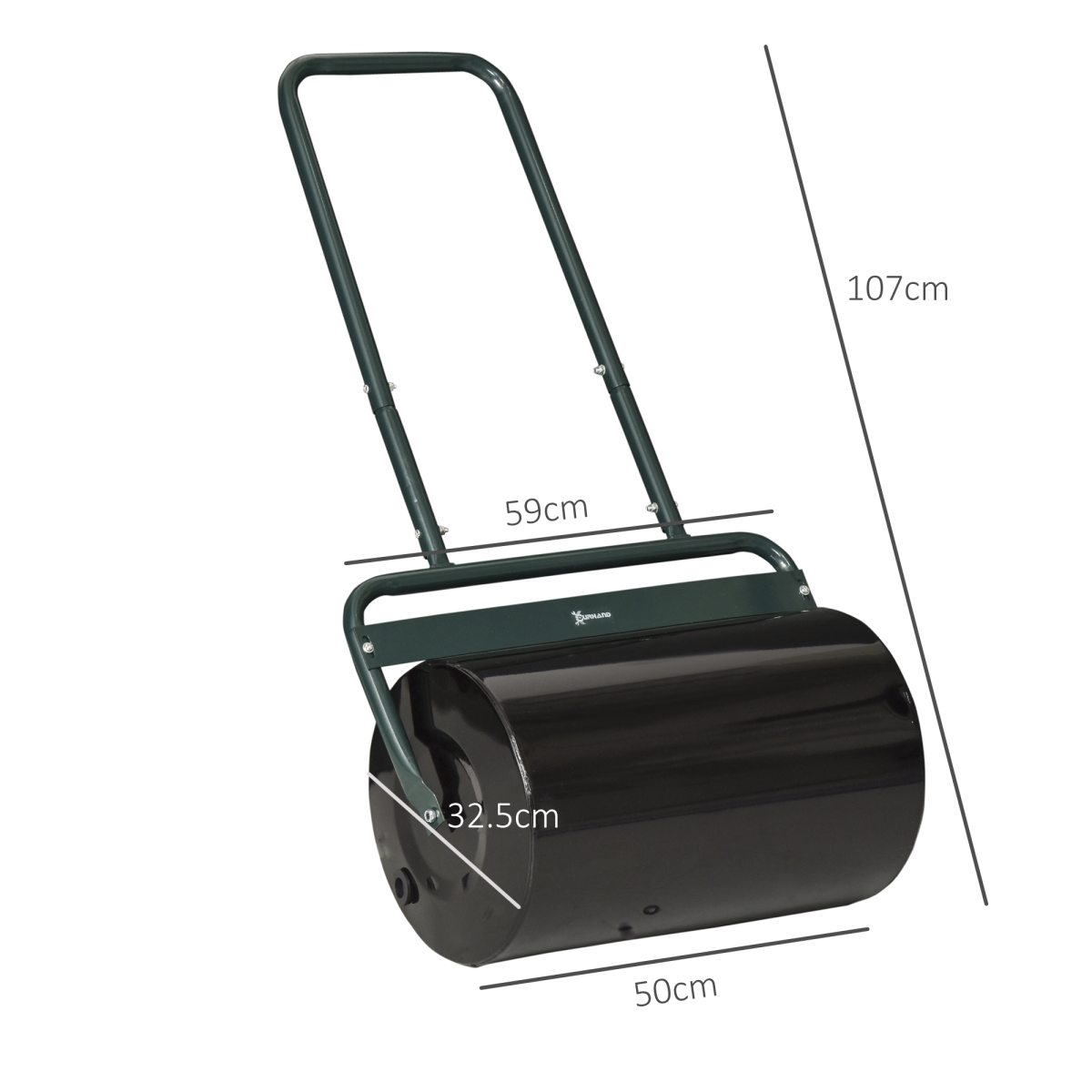 Outsunny Combination Push w/ 38L Sand or Water Garden Dark Green