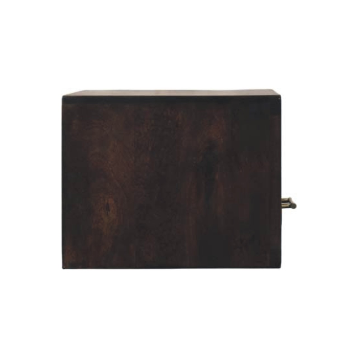 Artisan Furniture Solid Wood Arno Wall-Mounted Nightstand, 1 Drawer, 1 Shelf, Dark Brown