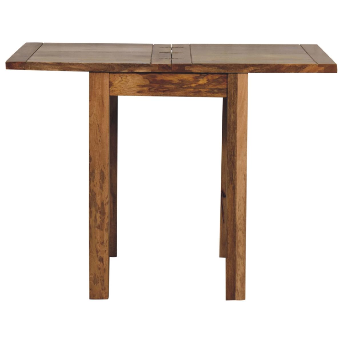 Artisan Furniture Solid Wood Mini Oak-ish Butterfly Dining Table, Brown