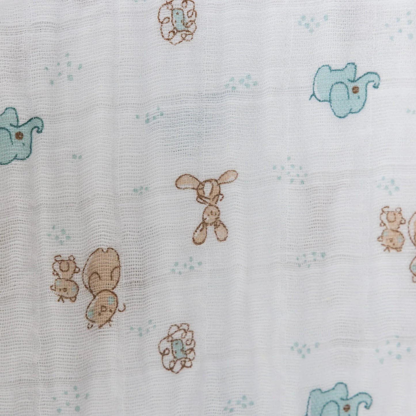 Little Dreams Girl Muslin Blanket - White