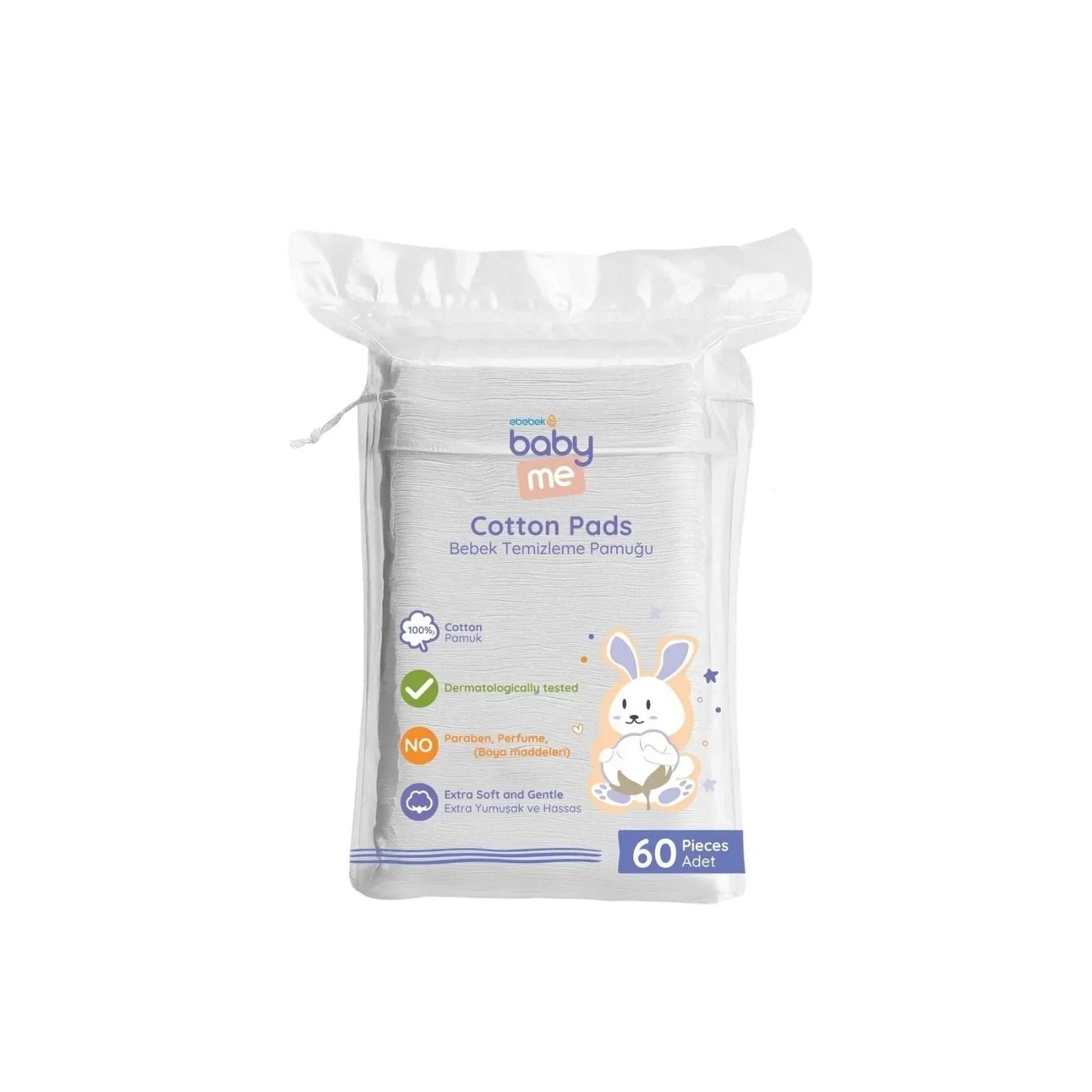 baby me Baby Cleaning Cotton Pads 6x60 pcs