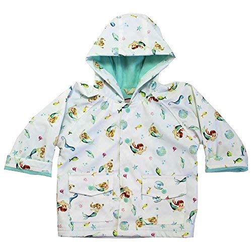 Powell Craft Girls Mermaid Raincoat White 4-5 Years