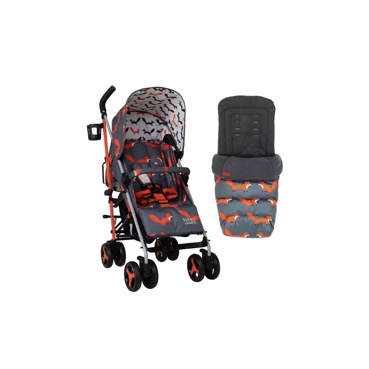 Cosatto Supa 3 Stroller - Charcoal Mister Fox