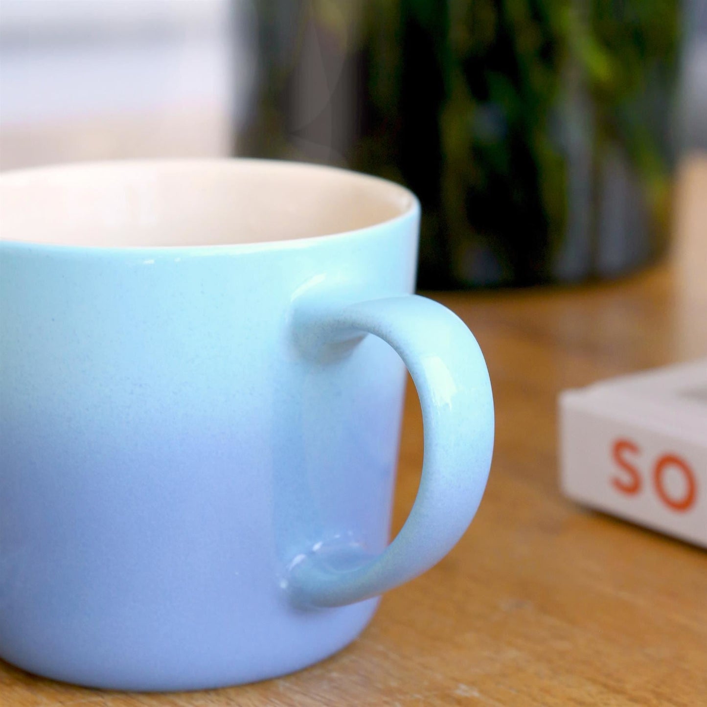 330ml Blue New Bone China Ombre Mugs - Pack of Six