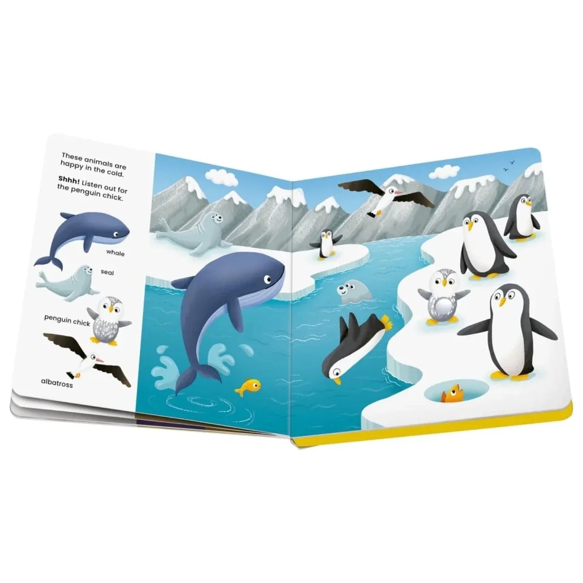 Play+ Shh... Who's there? Baby Animals Book with Sounds