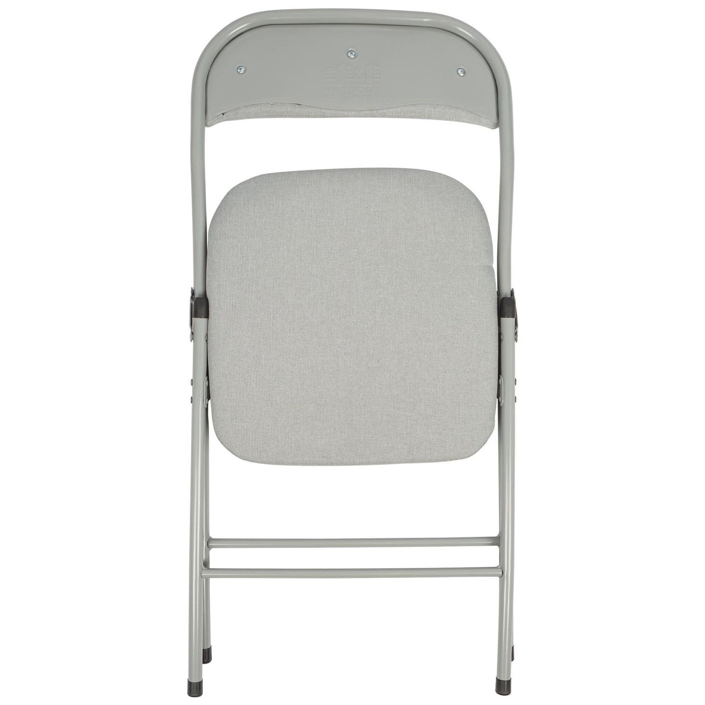Grey Fabric Padded Folding Chair - Pack of Six
