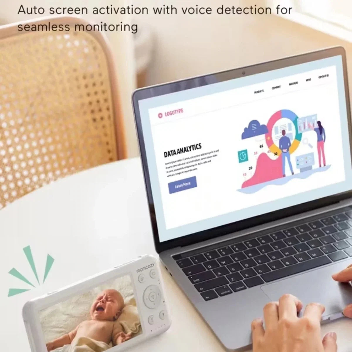 Momcozy BM01 5" Baby Monitor & Camera